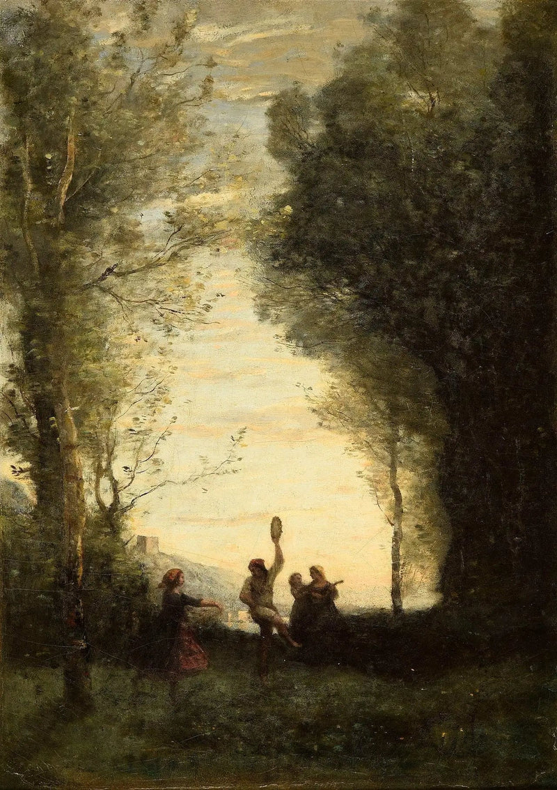 A Dança Italiana - Jean-Baptiste Camille Corot