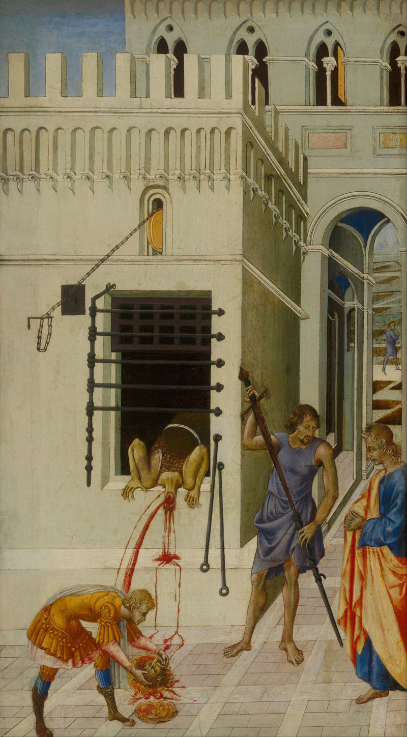 A decapitação de São João Batista - Giovanni di Paolo