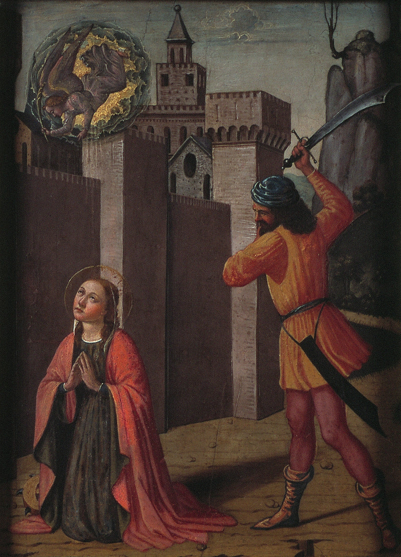 A decapitação de Santa Catarina de Alexandria - Pinturicchio