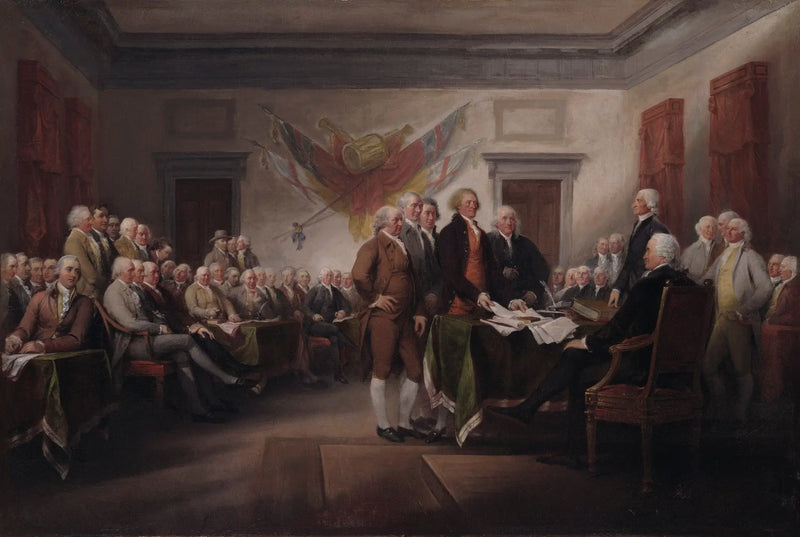 A Declaração de Independência, 4 de julho de 1776 - John Trumbull