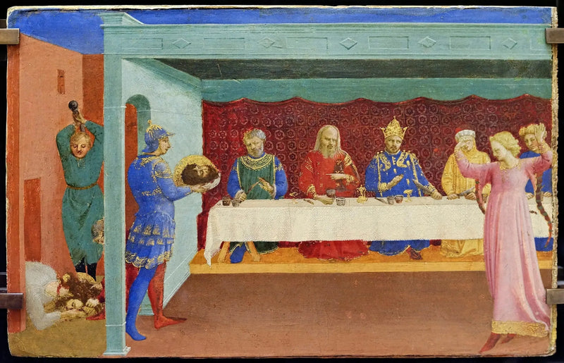 A Decapitação de São João Batista e o Banquete de Herodes - Fra Angelico