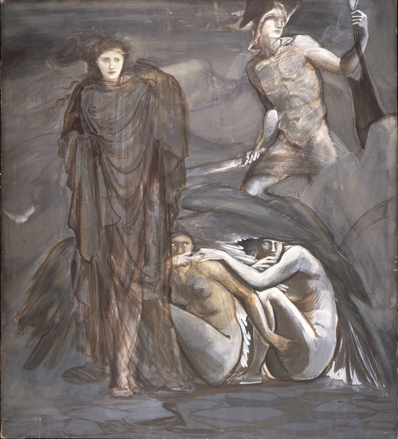 A descoberta de Méduse - Edward Burne-Jones