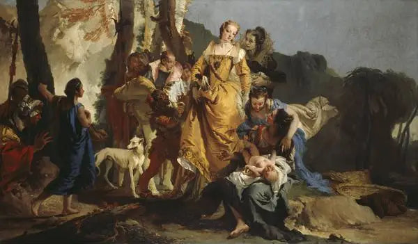 A Descoberta de Moisés - Giovanni Battista Tiepolo