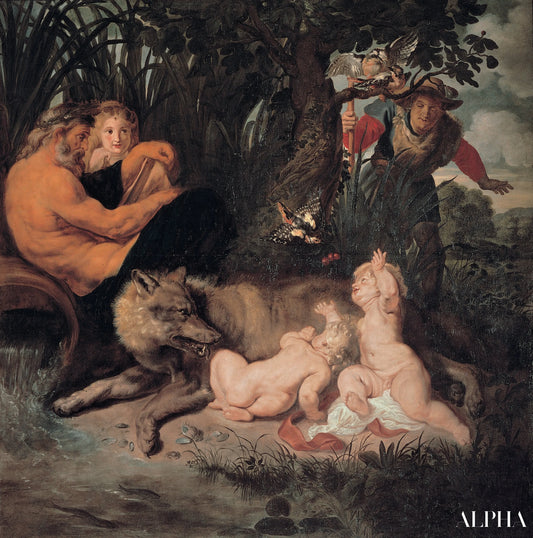 La découverte de Romulus et Remus - Peter Paul Rubens - Reproductions de tableaux et peintures haut de gamme
