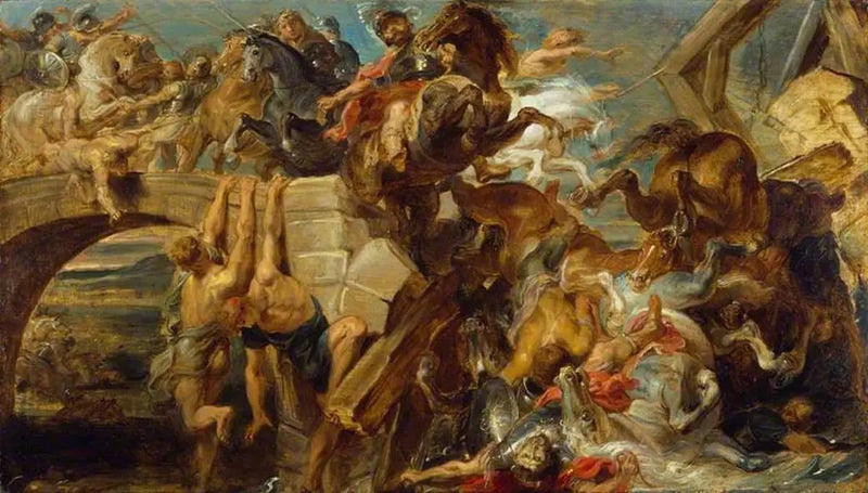 A derrota e a morte de Maxence - Peter Paul Rubens