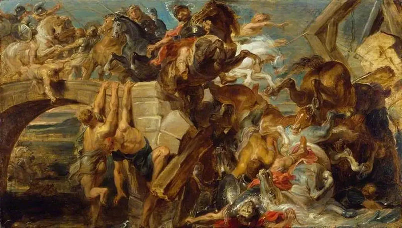 A derrota e a morte de Maxence - Peter Paul Rubens