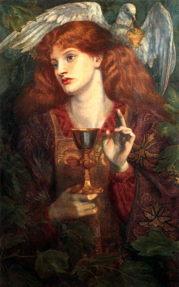 A Donzela do Santo Graal - Dante Gabriel Rossetti