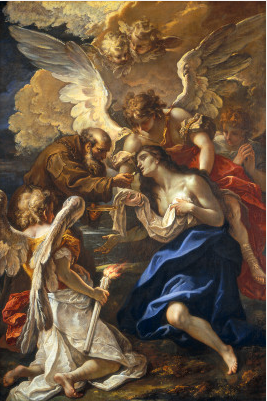 A última comunhão de Santa Maria de Egito - Sebastiano Ricci