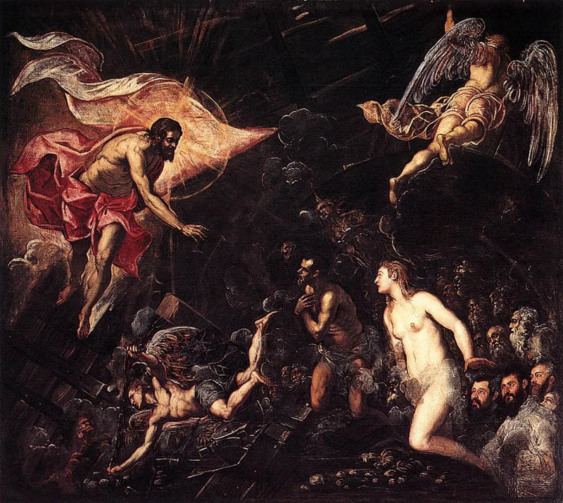 A descida ao inferno - Jacopo Tintoretto
