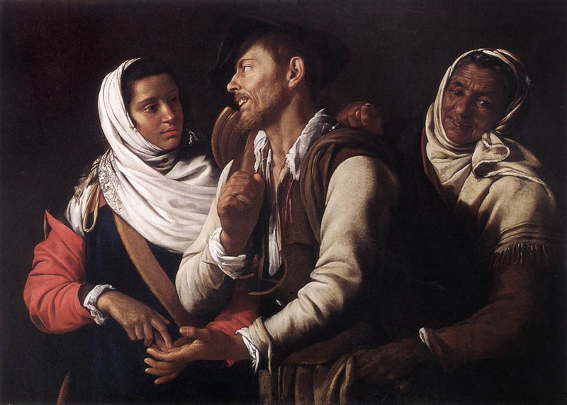 A vidente de boa sorte - Simon Vouet
