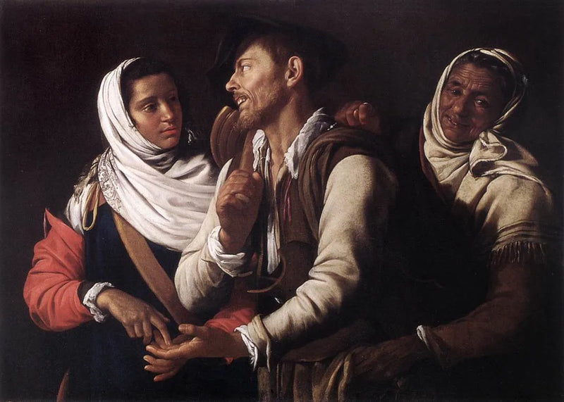 A vidente de boa sorte - Simon Vouet