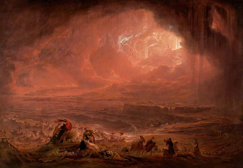 A destruição de Herculano e Pompéia - John Martin