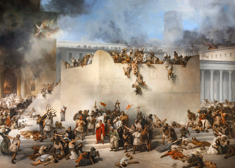 A destruição do templo de Jerusalém - Francesco Hayez