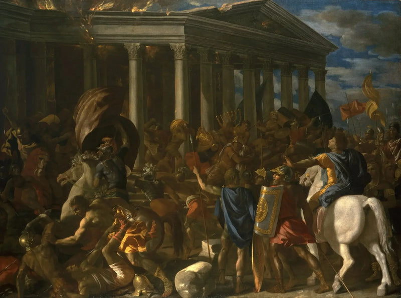 A Destruição do Templo de Jerusalém - Nicolas Poussin