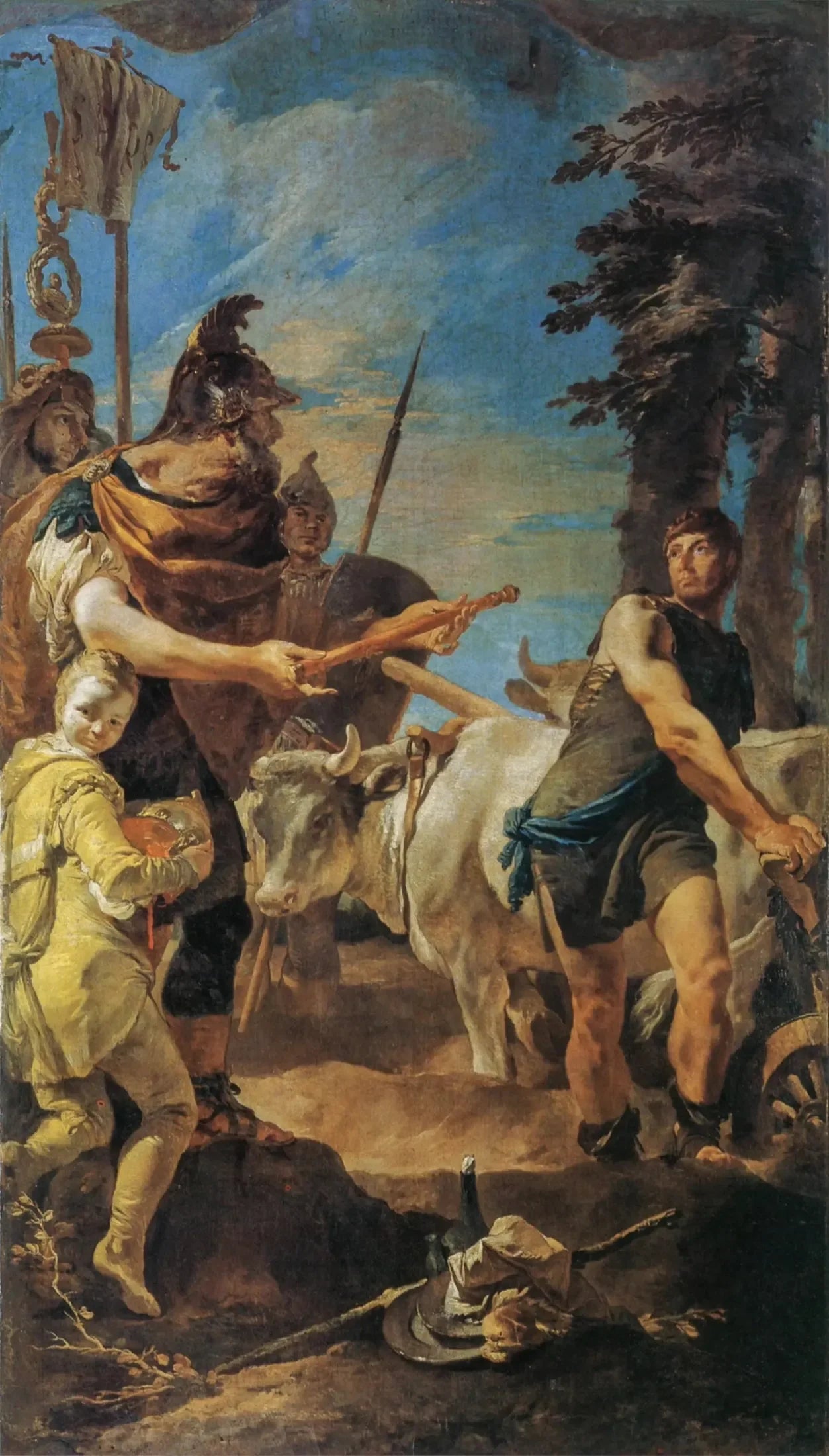 La dictature offerte à Cincinnatus - Giovanni Battista Tiepolo image 1 reproduction de peinture à l’huile