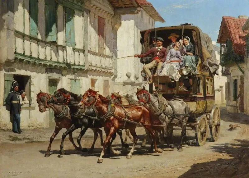 A diligência - Frederick Arthur Bridgman
