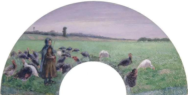 A Dindonnière - Camille Pissarro