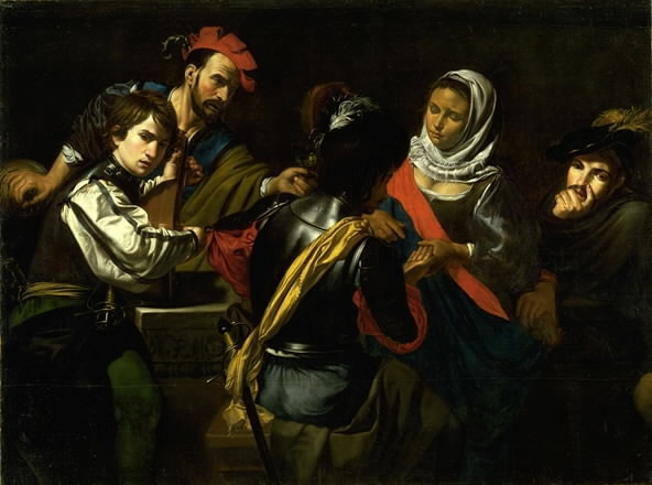 La diseuse de bonne aventure gitane - Valentin de Boulogne image 1 reproduction d’œuvre d’art à l’huile