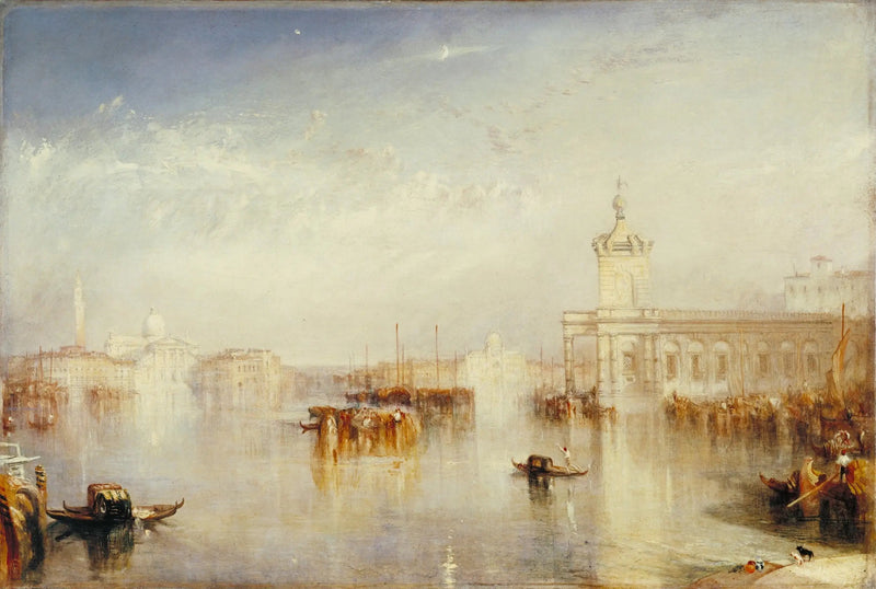 A Dogana, San Giorgio, Citella, da Praça da Europa - J. M. W. Turner