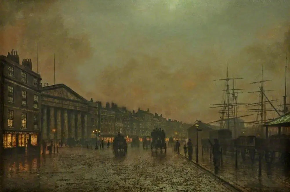 La douane de Liverpool vue vers le sud - John Atkinson Grimshaw - Alpha Reproduction