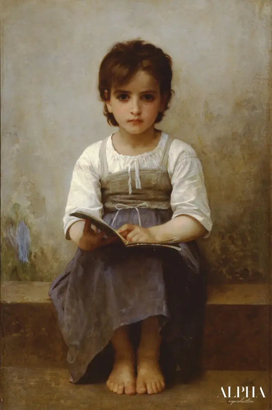 La dure leçon - William Bouguereau - Reproductions de tableaux et peintures haut de gamme