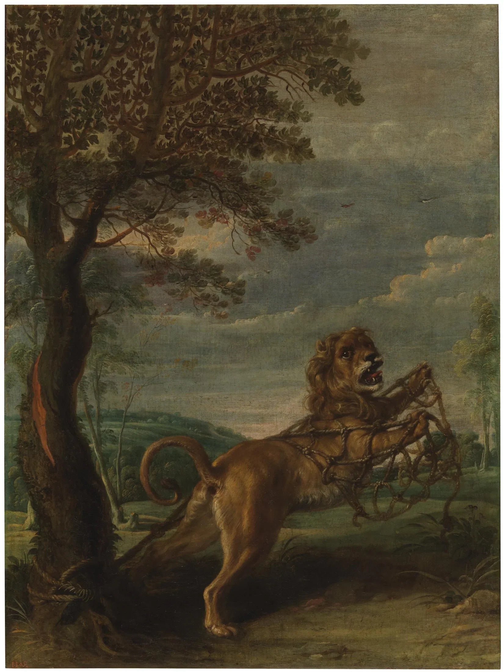 La fable d'Ésope : Le Lion et la Souris - Frans Snyders image 1 copie peinte à la main à l’huile