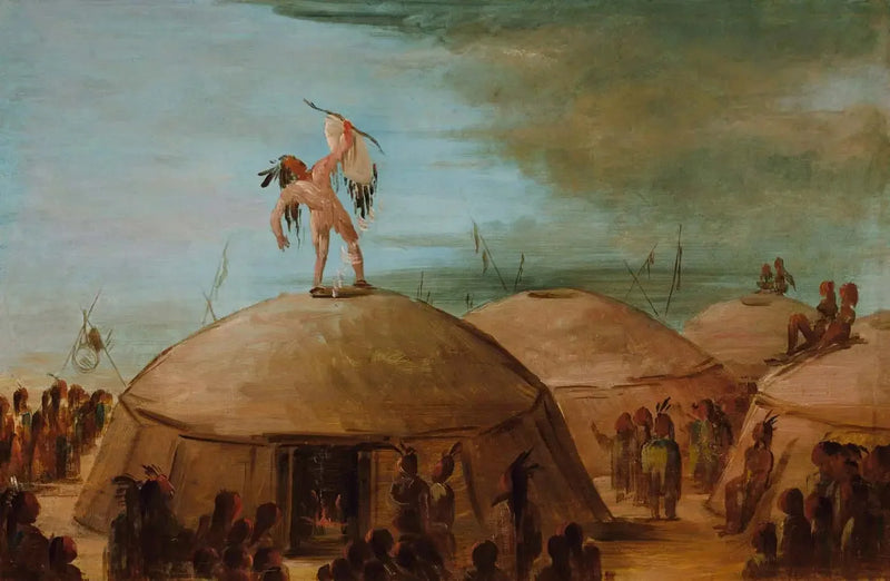 A fabricação da chuva entre os Mandan - George Catlin