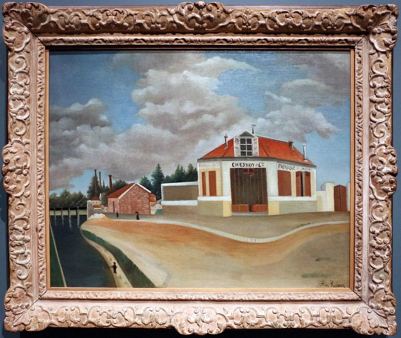 A Fábrica de Cadeiras em Alfortville - Henri Rousseau