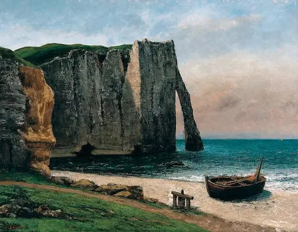 A falésia de Étretat - Gustave Courbet