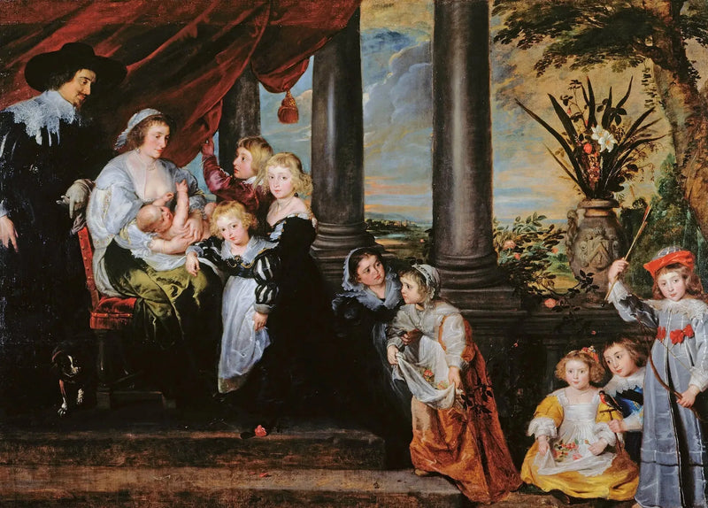 A família de Sir Balthasar Gerbier - Peter Paul Rubens