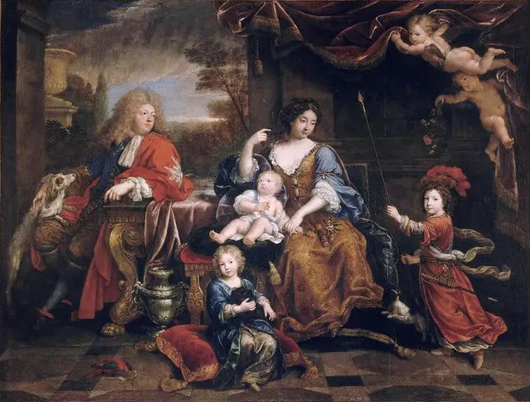A família do Grande Delfim, Louis de França (1661-1711) - Pierre Mignard