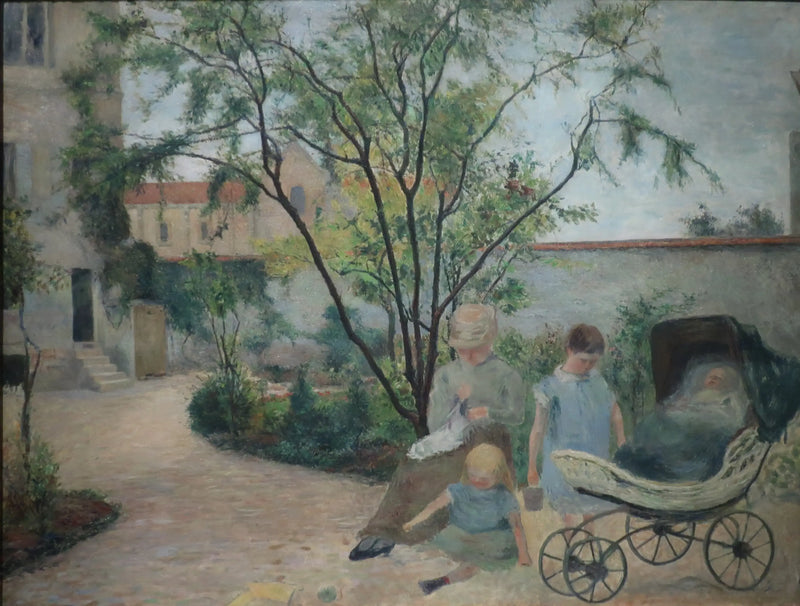 A Família do Pintor no Jardim, Rua Carcel - Paul Gauguin