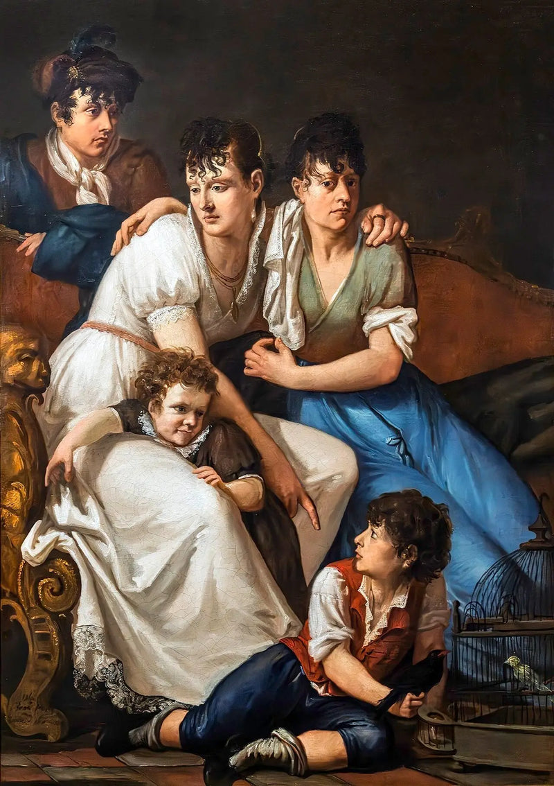 a família do pintor - Francesco Hayez