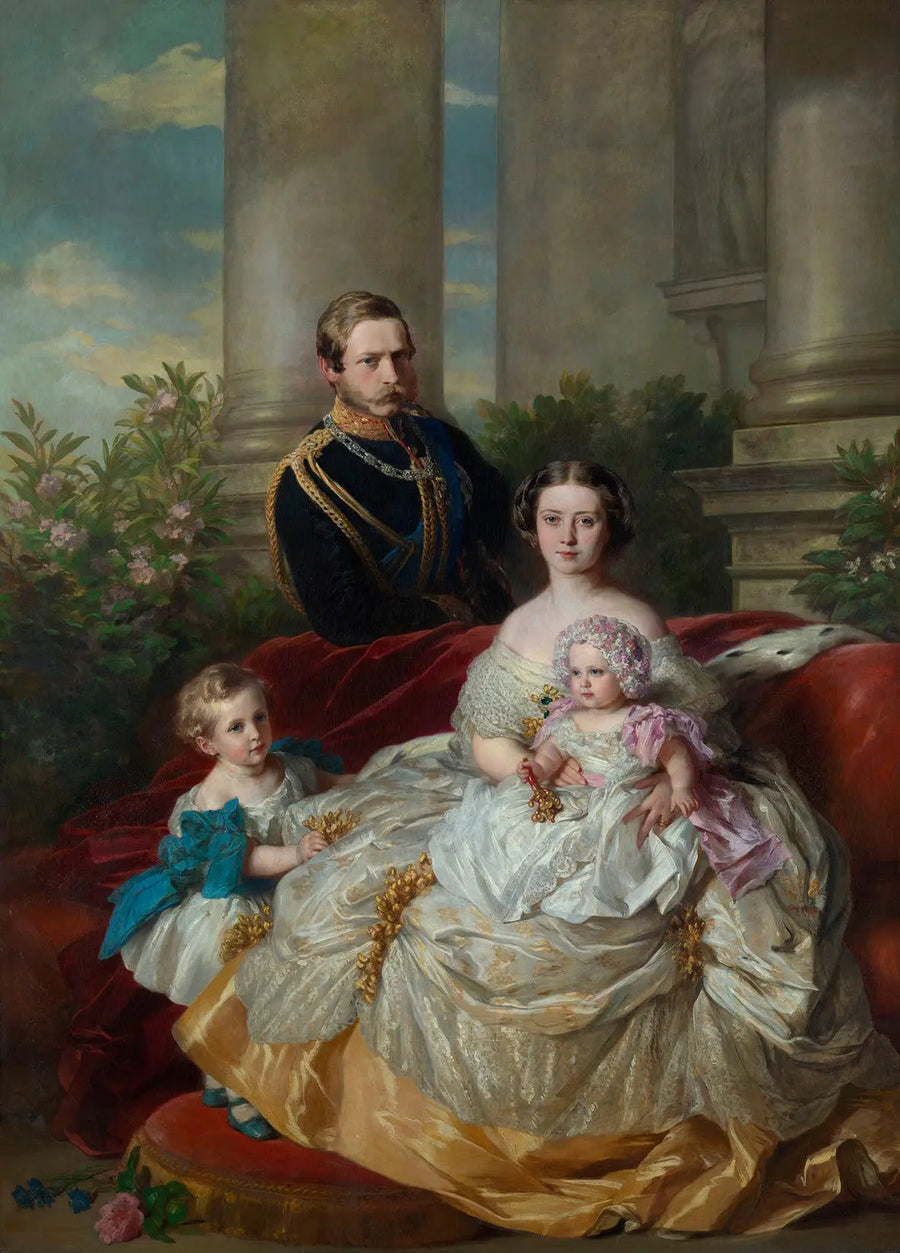 A família do príncipe herdeiro e da princesa herdeira Frederico Guilherme de Prússia - Franz Xaver Winterhalter