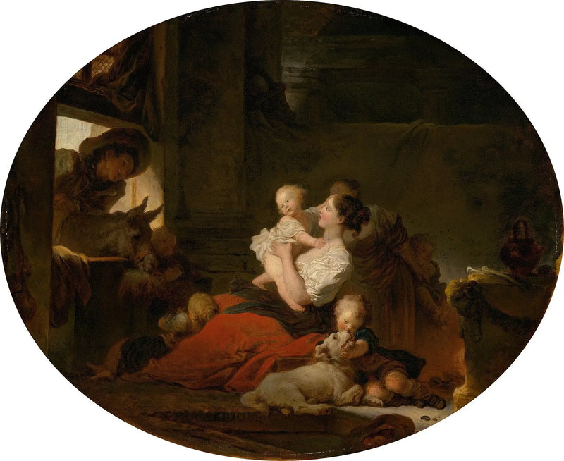 A família feliz - Jean-Honoré Fragonard