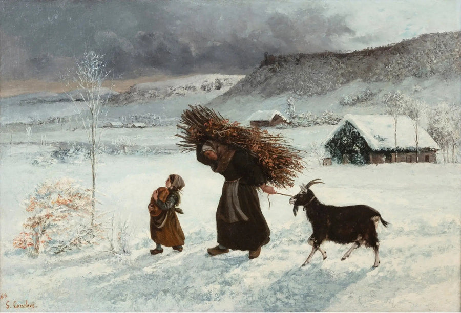 A Mulher com a cabra ou A Fagotière - Gustave Courbet