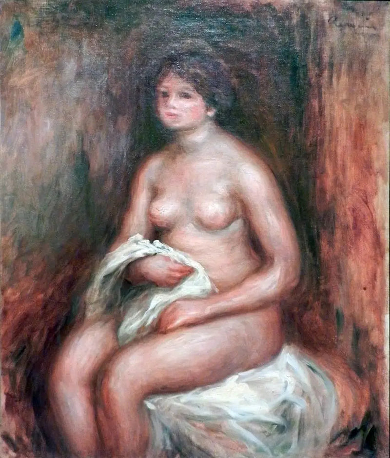 A mulher com a drapeado - Pierre-Auguste Renoir