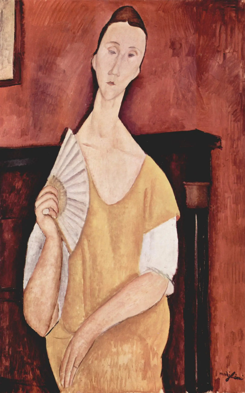 A Mulher com o Leque - Amedeo Modigliani
