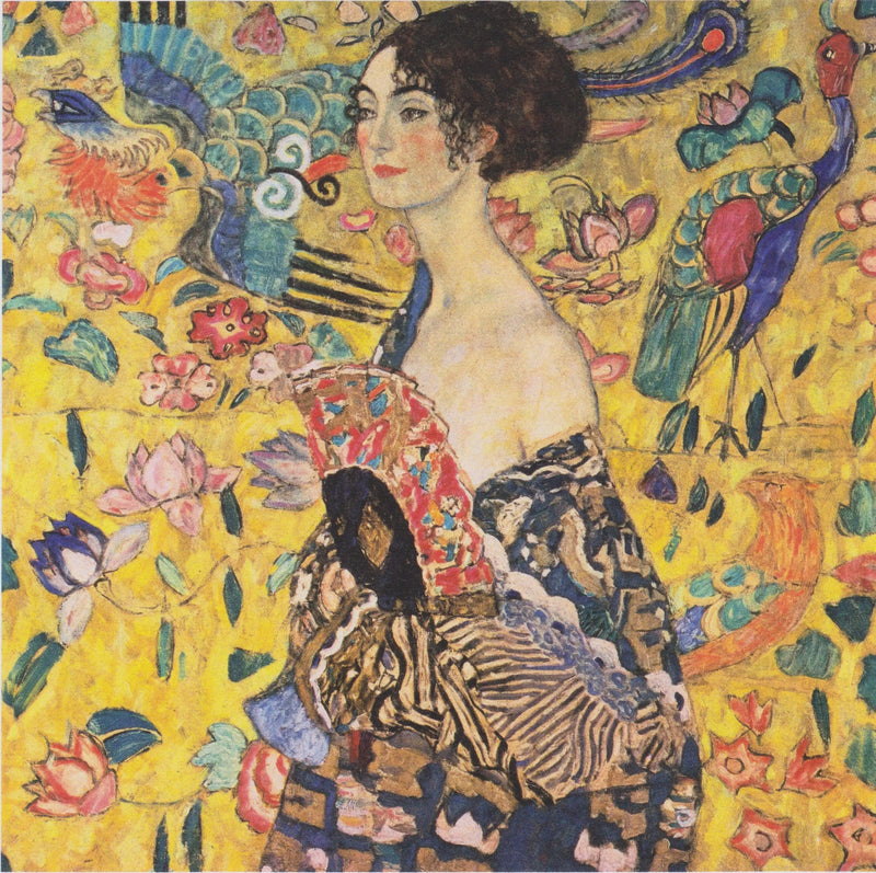 A Mulher com o Leque - Gustav Klimt