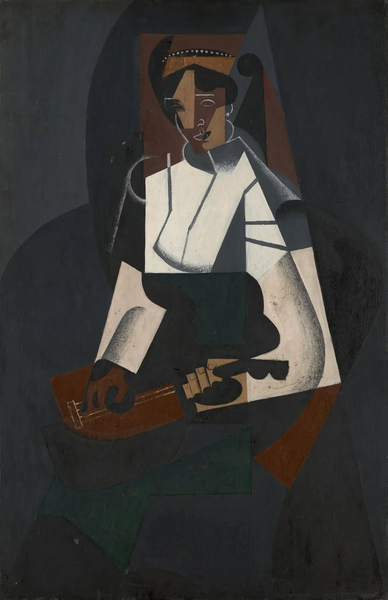 A mulher com a mandolina, segundo Corot - Juan Gris