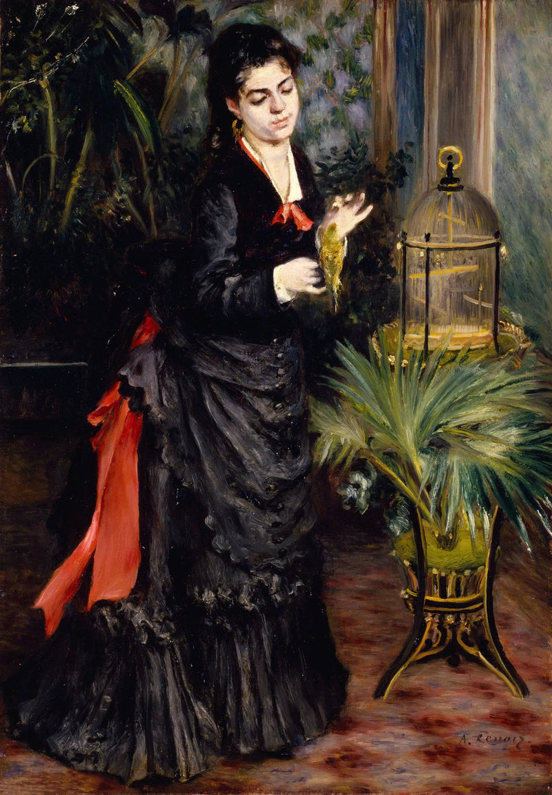 A Mulher com a Periquita - Pierre-Auguste Renoir