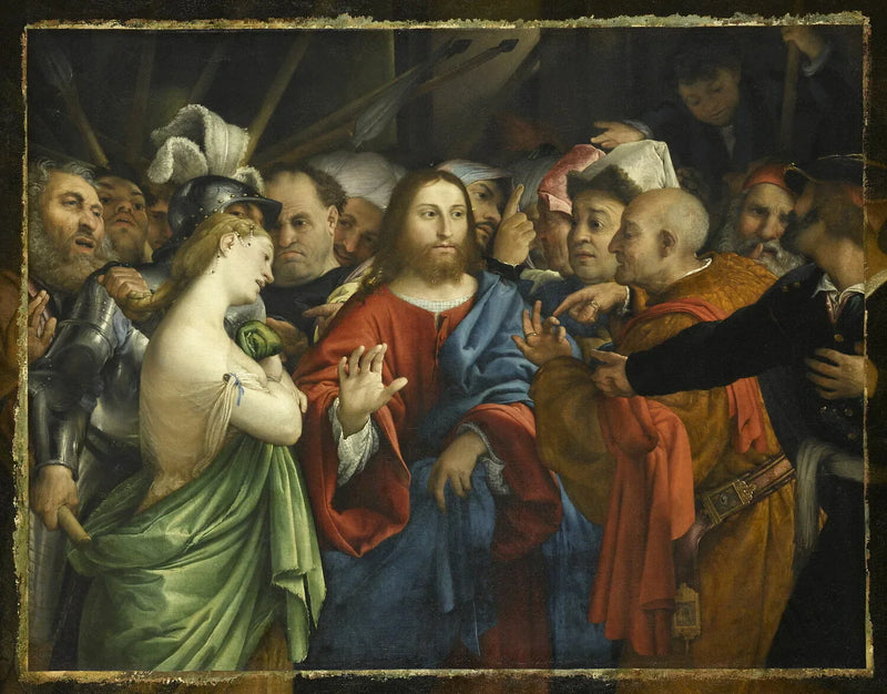A Mulher Adúltera - Lorenzo Lotto