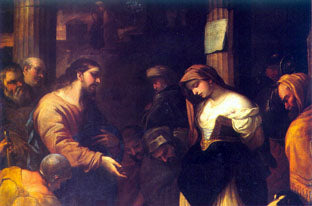 A mulher adúltera - Luca Giordano
