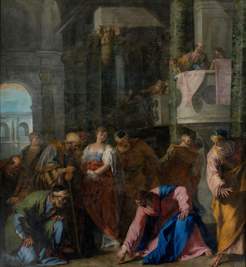 A mulher adúltera - Sebastiano Ricci