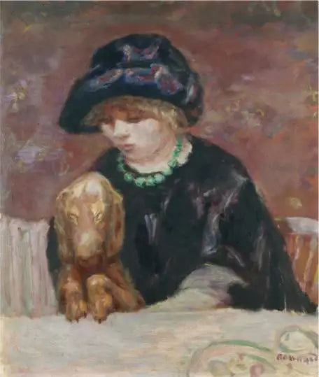 A mulher com o basset - Pierre Bonnard
