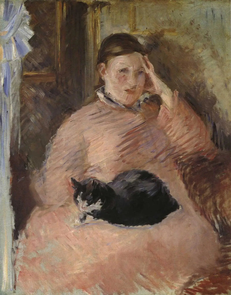 A Mulher com o Gato - Édouard Manet