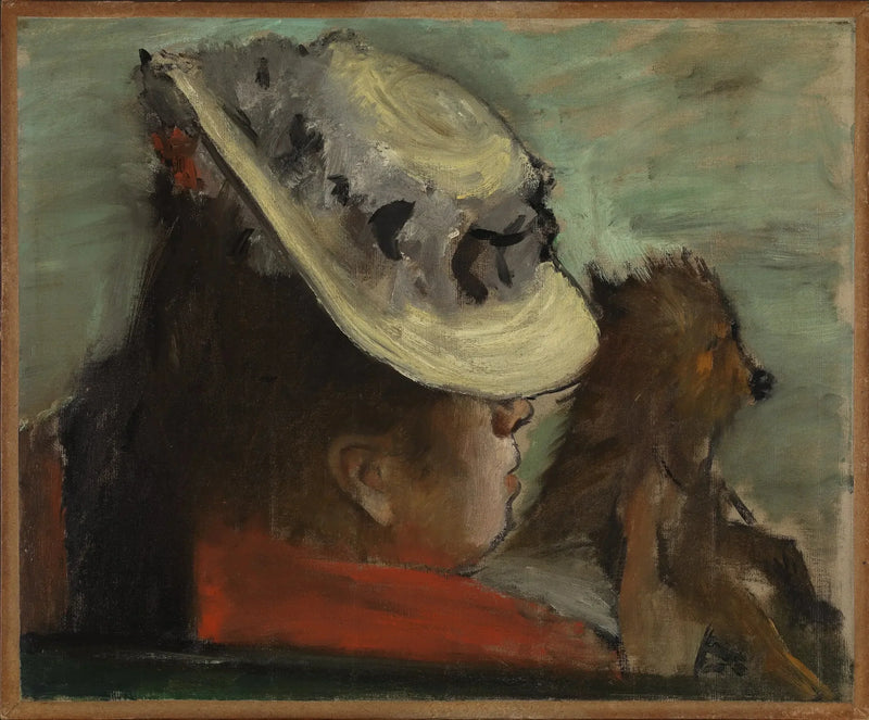 A mulher com o cachorro - Edgar Degas