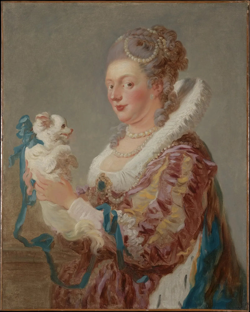 A Mulher com o Cão - Jean-Honoré Fragonard