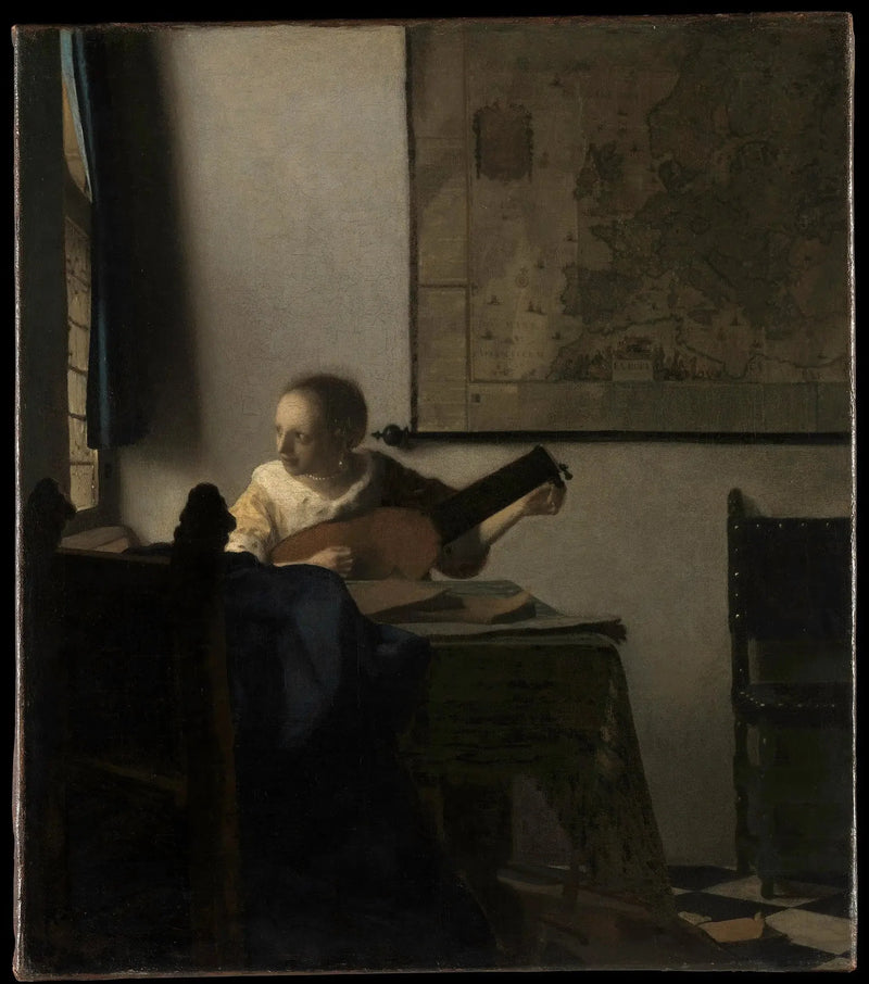 A Mulher com o alaúde - Johannes Vermeer