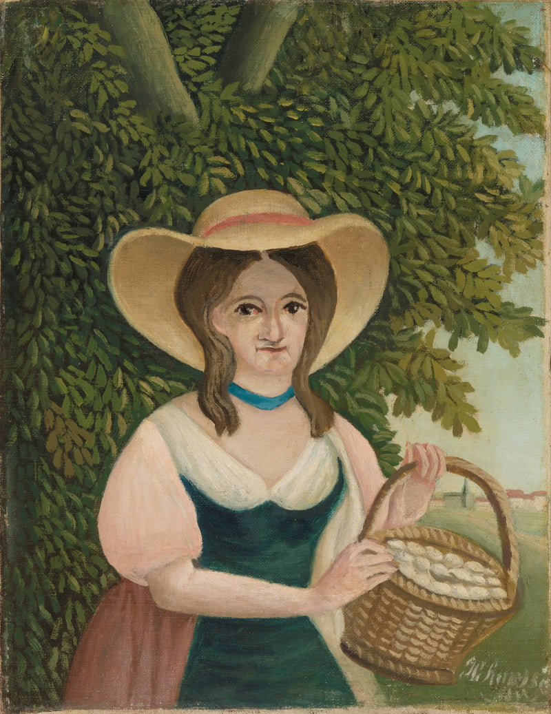 A Mulher com a Cesta de Ovos - Henri Rousseau